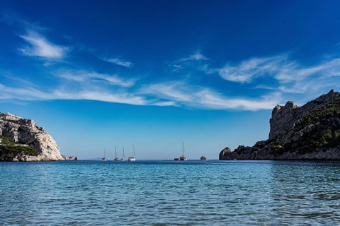 Calanque de Sormiou, bay, Calanques National Park, Mediterranean Sea, Marseille, France, Europe