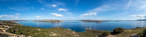 A view of La Maddalena island from Capo D'Orso