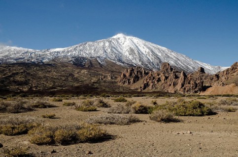 Desert Landscape in Volcan Teide National Park, Tenerife, Canary Island, Spain, Europe
