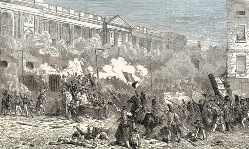 The French Revolution of 1830, July Revolution, Louvre, Paris