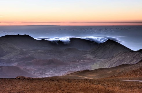Sunrise at Haleakala volcano, Maui, Hawaii, USA, North America