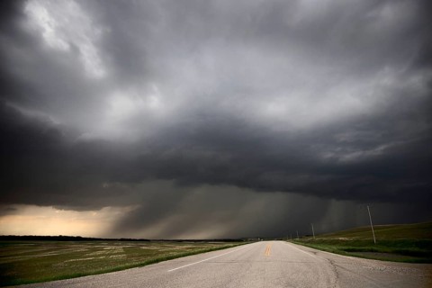 Prairie Storm Clouds Canada Saskatchewan Summer Warnings