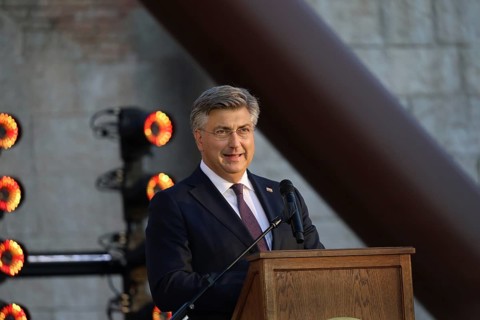 Andrej Plenkovic (Prime Minister of Croatia) at the Croatian Summer Festival at Europa Park Rust