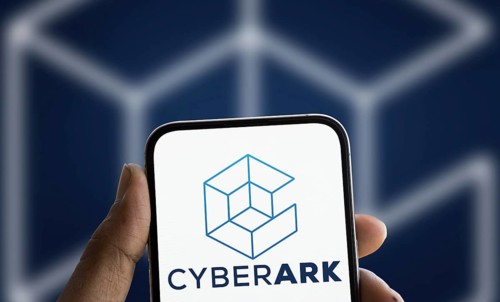 Cyberark logo is displayed on smartphone. CyberArk Software Ltd. is an Israeli publicly traded