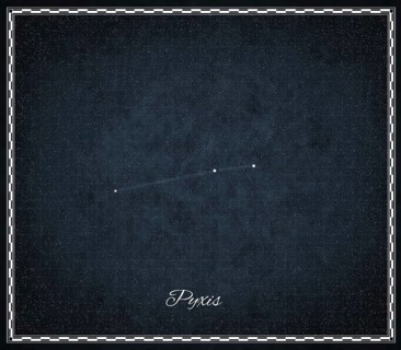 Pyxis star constellation, Night sky, Cluster of stars, Deep space, Compass constellation, Pyxis