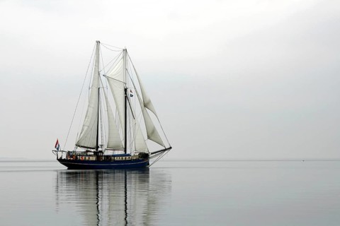 On the Little Belt at low tide, Baltic Sea, Denmark, Europe