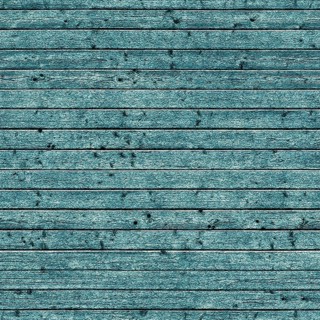 Turquoise painted wooden planks showing knots and grain creating a rustic texture background, ideal