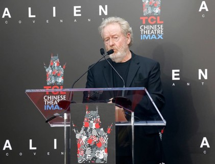 Sir Ridley Scott Hand And Footprint Ceremony held at the TCL Chinese Theatre IMAX in Hollywood, USA