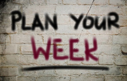 Plan Your Week Concept