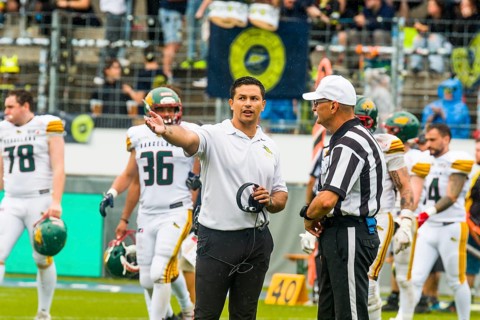 European League of Football, ELF/ Game: Barcelona Dragons at Stuttgart Surge on 18. Aug. 2024, in