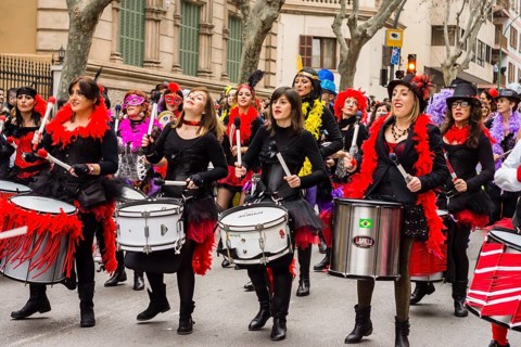 Sa Rua, carnaval de Palma, Palma de Mallorca, Mallorca, Balearic islands, spain