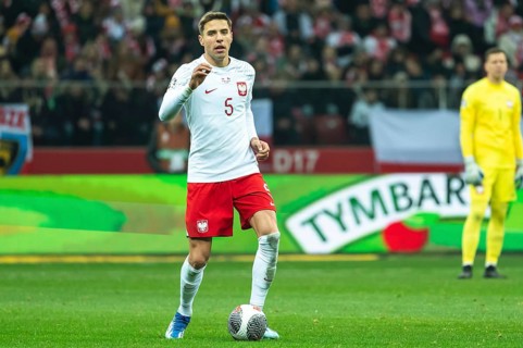 WARSAW, POLAND - NOVEMBER 17, 2023: Qualifications for UEFA Euro 2024. Match Poland - Czech