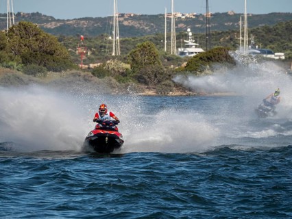 Olbia, Italy - September 16 - 20192 Aquabike world Championship gran prix of Italy