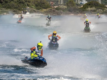 Olbia, Italy - September 16 - 20192 Aquabike world Championship gran prix of Italy