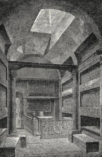 The Crypt of the Popes, Catacombs of Callixtus, Appian Way, Rome, rediscovered in 1854