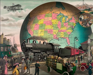 Traffic, early 20th century, c. 1910