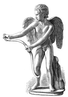 Eros, the Greek god of sexual attraction, stringing his bow, Capitoline Museum
