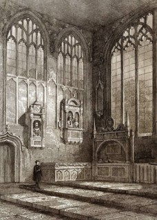 The Shakespeare funerary monument, Holy Trinity Church, Stratford-upon-Avon, England, Great Britain