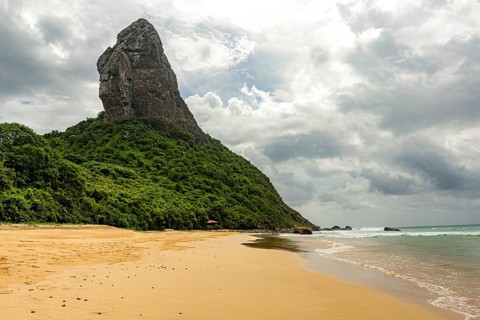 Fernando de Noronha, Brasil. Turquoise water around the Two Brothers rocks, UNESCO World Heritage