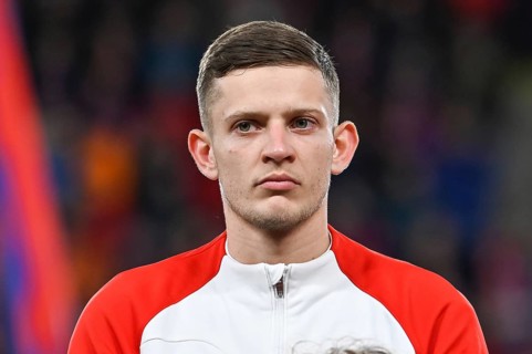 PRAGUE, CZECH REPUBLIC - MARCH 24, 2023: Qualifications for UEFA Euro 2024. Match Czech Republic -