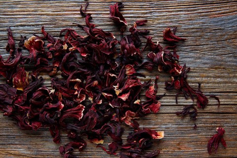 Jamaica flower for herbal iced tea from hibiscus Mexican beverages