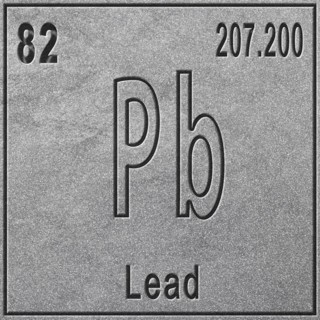 Lead chemical element, Sign with atomic number and atomic weight, Periodic Table Element, silver