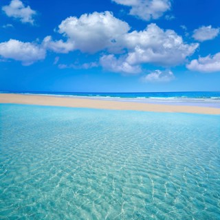 Jandia beach Mal Nombre Fuerteventura at Canary Islands of Spain