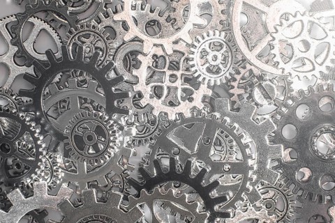 Metal gears and cogwheels Background