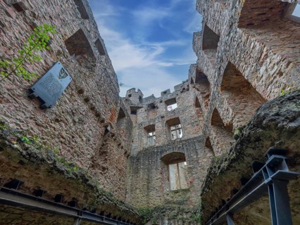 Auerbach Castle on the Bergstrasse, castle ruins, Bensheim, Hesse, Germany, Europe
