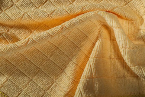 New kitchen orange washcloth top view