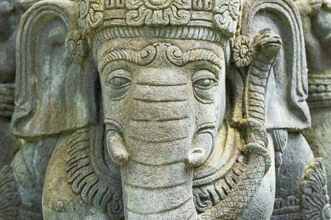 Buddha elephant in the park