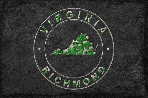Map of Virginia Reforestation Green Agenda, Climate Message