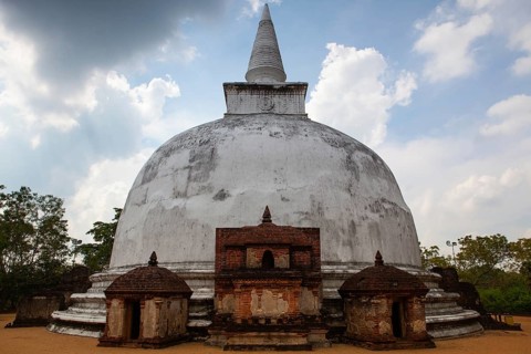 Polonnaruwa - the ruins of an ancient temple, traces of an ancient highly developed civilization.
