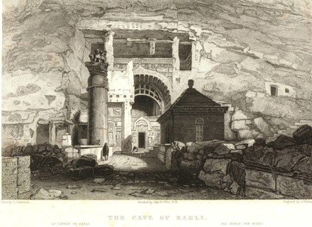 The cave of Karli or Karla, Bombay now Mumbai, Maharashtra, India, Asia