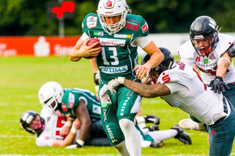 German Football League, Game: Schwäbisch Hall Unicorns, Kirchdorf Wildcats in the Optima Sportpark