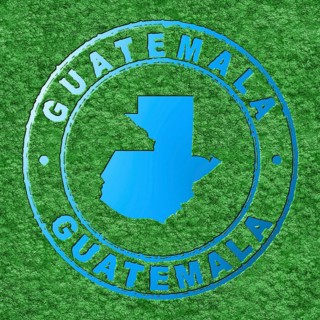 Map of Guatemala, Forest with Water Map, CO2 Reduction