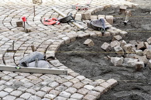 Paving work