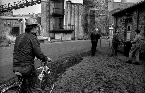 Germany, Merseburg, 15 January 1992, coal-fired power station, Vereinte Mitteldeutsche Braunkohle