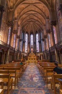 The interior of Lille Cathedral, the Basilica of Notre Dame de la Treille, at Lille, France, Europe