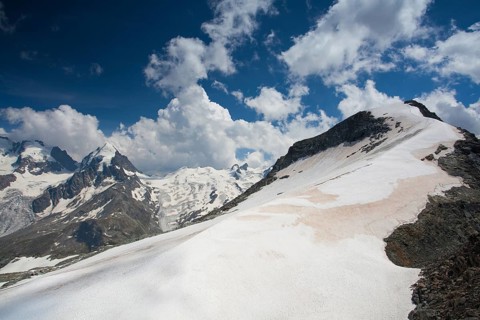 Mountain view from Piz Corvatsch (St. Moritz, Switzerland)