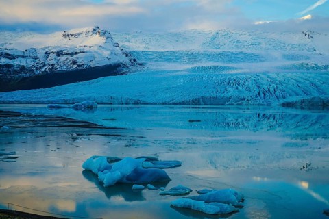 Iceland Fjallsárlón glacier lake. Shooting Location: Iceland, Reykjavik