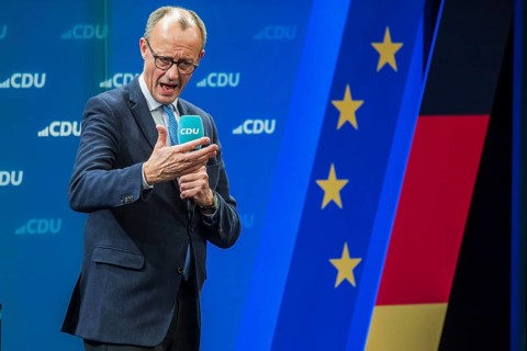 Election event of the CDU party for the Bundestag elections with top candidate Friedrich Merz.
