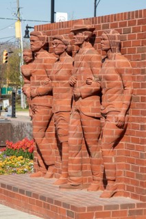Montgomery, Alabama - Legacy Plaza, which contains artwork about the civil rights movement. The