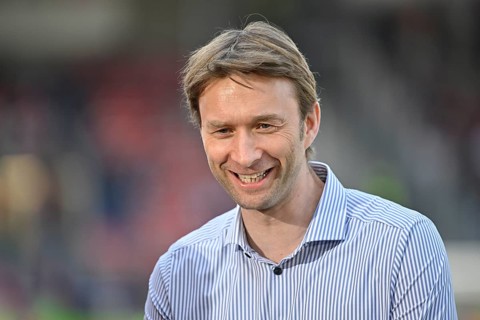 Managing Director Sport Simon Rolfes Bayer 04 Leverkusen Portrait smiles Voith-Arena, Heidenheim,