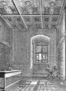 Martin Luther's monastery cell in the 13th century Augustinian monastery in Erfurt, Luther's time