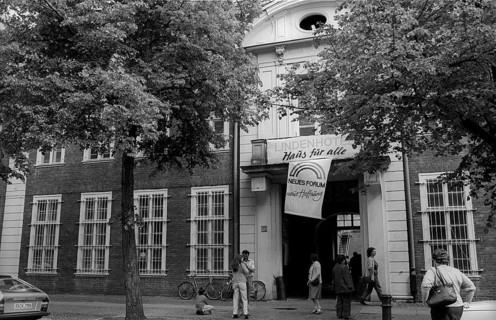 GDR, Potsdam, 13.05.1990, Linden Hotel, House for all, New Forum, New Hope, Visiting site, former