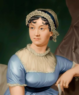 Jane Austen, 1775 – 1817, English novelist, digitally edited