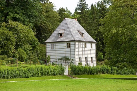 Goethe's summer house in the park on the Ilm in Weimar was a place where Johann Wolfgang von Goethe