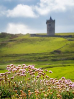 Old castle at doolin ireland near cliffs of moher