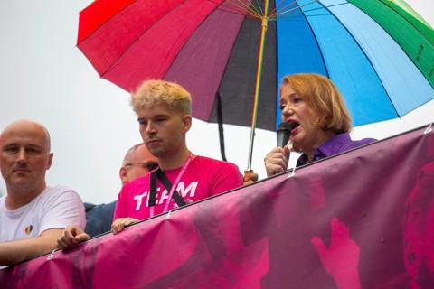 Berlin, Germany. July 27th, 2024. Minister for families Lisa Paus speaks at the opening of the